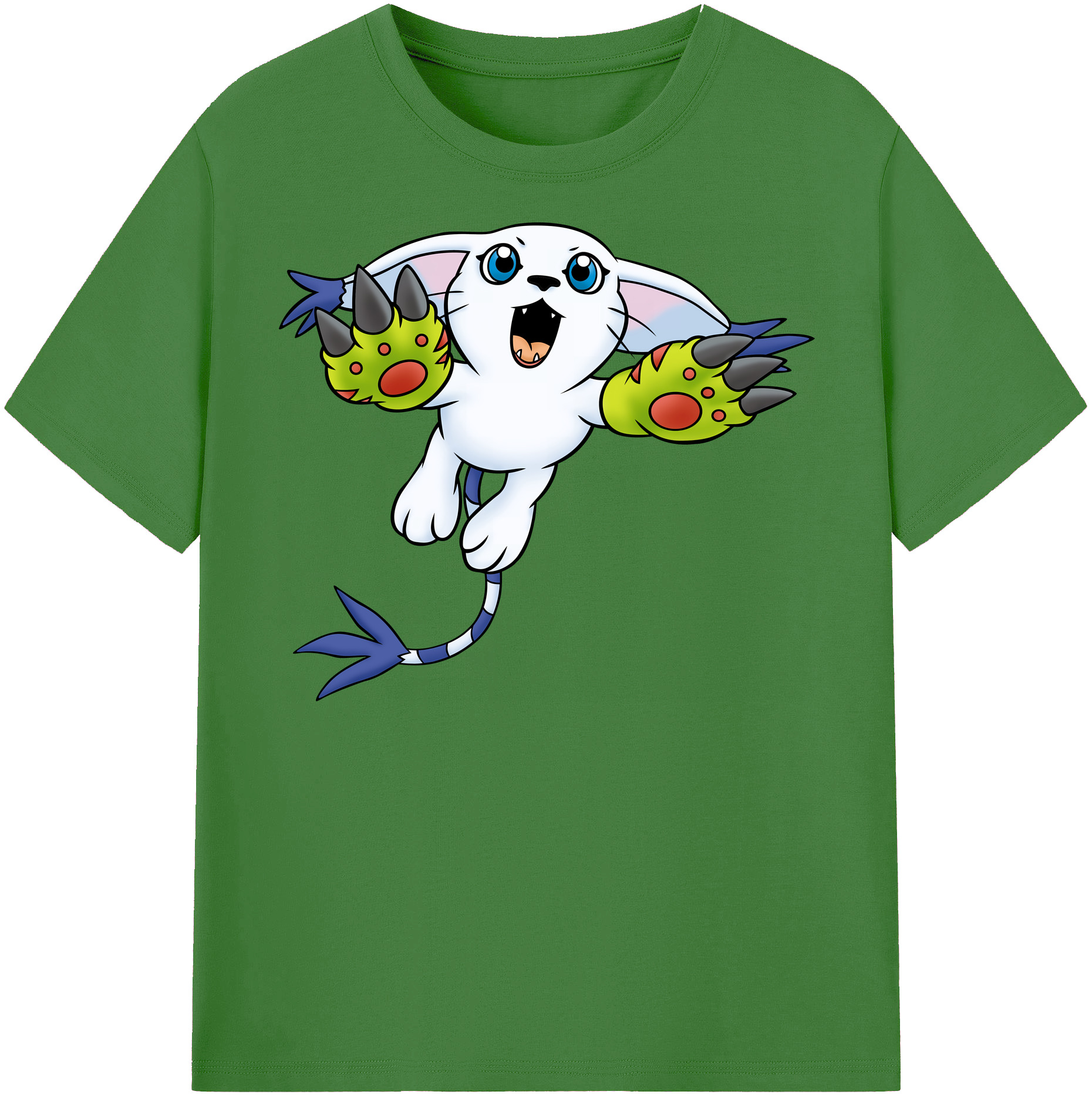 （画像用） Digimon デジタルモンスター/デジモン レディースカジュアルプリントTシャツ（綿100％）
